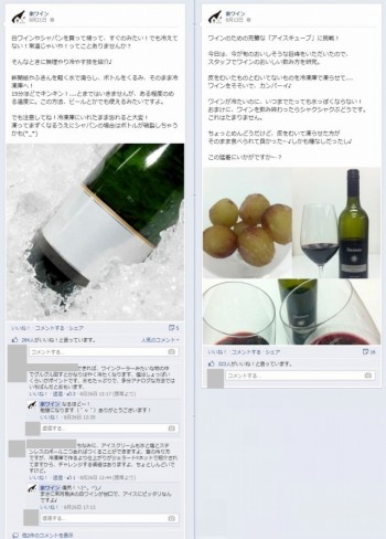 Facebook 活用 事例 プロモーション　家ワイン