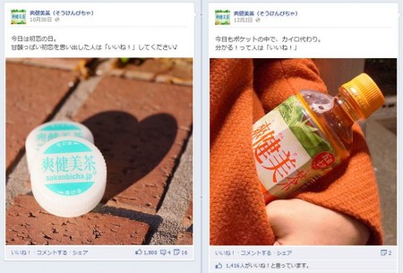 Facebook 活用 事例 プロモーション　爽健美茶（そうけんびちゃ）/日本コカ・コーラ株式会社